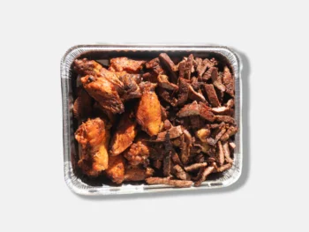 1/2 Tray Beef Suya & 1/2 Pork Ribs